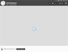 Tablet Screenshot of hotellaciaccia.it